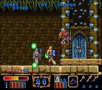 une photo d'Ã©cran de Magic Sword sur Nintendo Super Nes